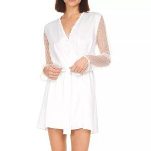 Flora Nikrooz Showstopper Charmeuse Cover-Up Robe (S) - WORN ONCE